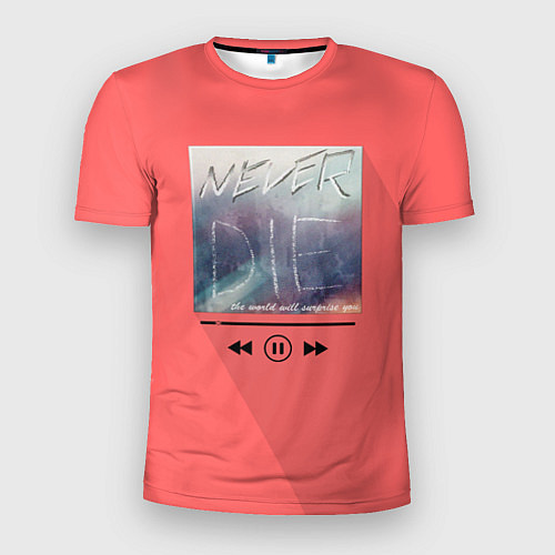 Мужская спорт-футболка Never die / 3D-принт – фото 1