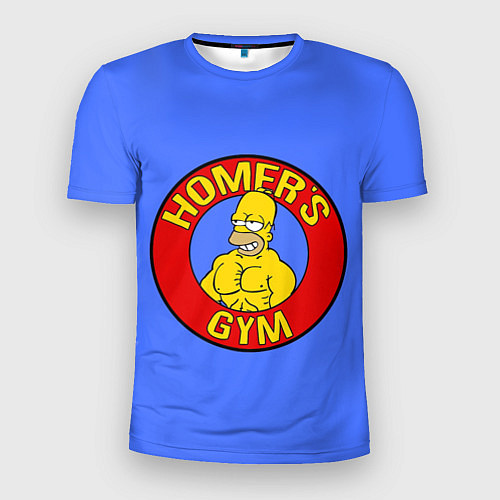 Мужская спорт-футболка Спортзал Гомера / 3D-принт – фото 1