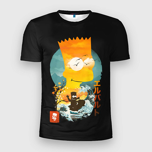 Мужская спорт-футболка Барт в Азии / 3D-принт – фото 1