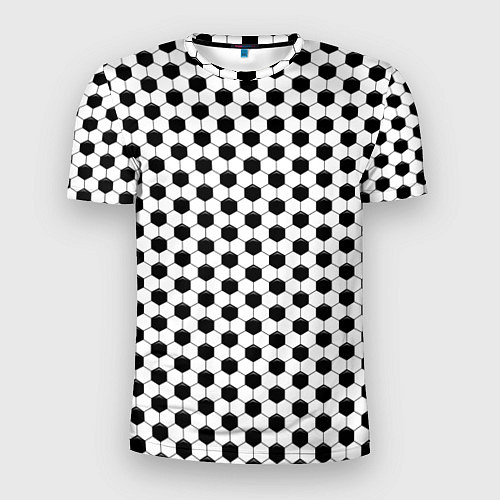 Мужская спорт-футболка Текстура мяча / 3D-принт – фото 1