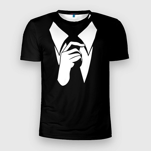 Мужская спорт-футболка Смокинг Поправляю галстук / 3D-принт – фото 1