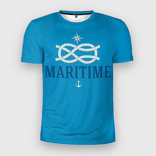 Мужская спорт-футболка Морской ВМФ / 3D-принт – фото 1