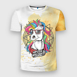 Мужская спорт-футболка Hipster unicorn