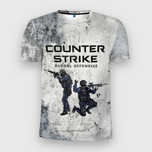 Мужская спорт-футболка COUNTER TERRORIST CS GO Z / 3D-принт – фото 1
