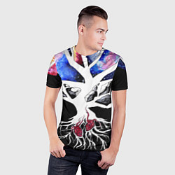 Футболка спортивная мужская Звёздные сердца, цвет: 3D-принт — фото 2