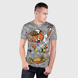 Футболка спортивная мужская SK8CAT, цвет: 3D-принт — фото 2