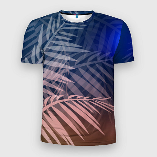 Мужская спорт-футболка Тропическая ночь / 3D-принт – фото 1