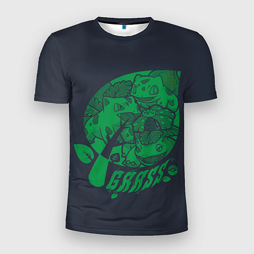 Мужская спорт-футболка Травяные покемоны / 3D-принт – фото 1