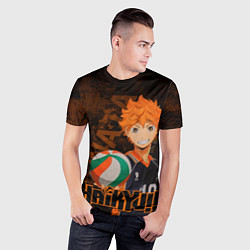 Футболка спортивная мужская Хината Волейбол, цвет: 3D-принт — фото 2