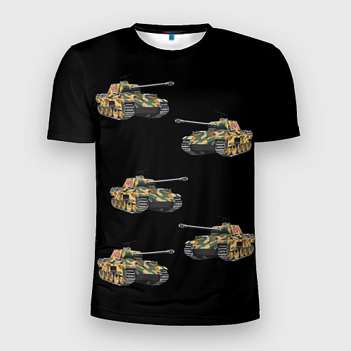 Мужская спорт-футболка Мои любимые танки / 3D-принт – фото 1