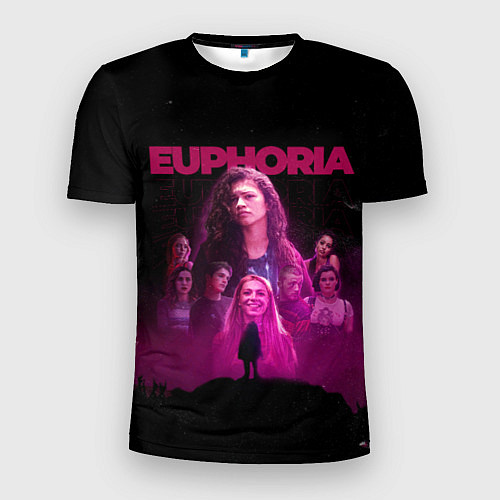 Мужская спорт-футболка Euphoria team / 3D-принт – фото 1