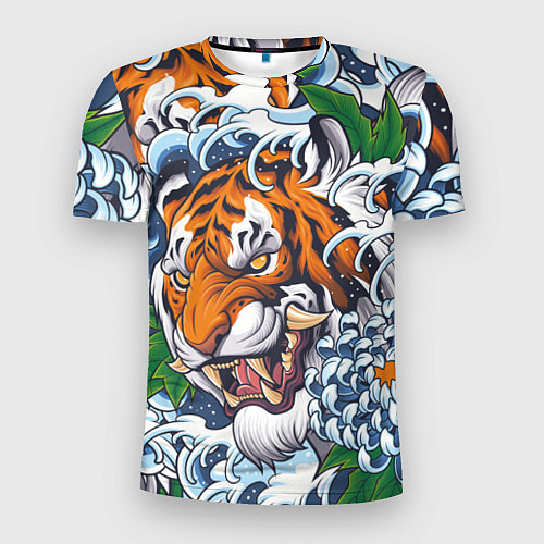 Мужская спорт-футболка Тигр / 3D-принт – фото 1