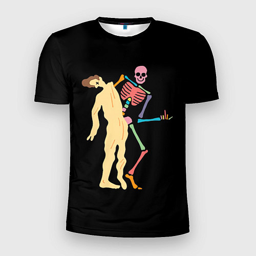 Мужская спорт-футболка Скелет меняет оболочку / 3D-принт – фото 1