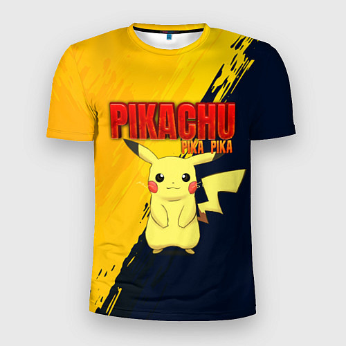 Мужская спорт-футболка PIKACHU PIKA PIKA ПИКАЧУ / 3D-принт – фото 1