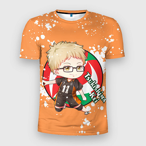 Мужская спорт-футболка Tsukishima Kei Haikyu Волейбол Z / 3D-принт – фото 1