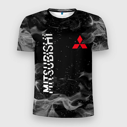 Мужская спорт-футболка MITSUBISHI ОГОНЬ / 3D-принт – фото 1
