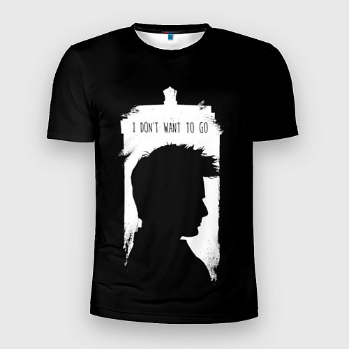 Мужская спорт-футболка Я не хочу идти / 3D-принт – фото 1