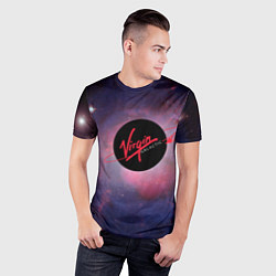 Футболка спортивная мужская Virgin Galactic космос, цвет: 3D-принт — фото 2