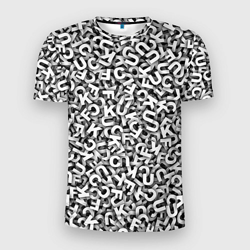 Мужская спорт-футболка Буквы UKFC / 3D-принт – фото 1