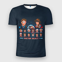 Мужская спорт-футболка Доктор Кто 8 бит