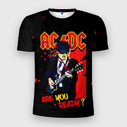 Мужская спорт-футболка ARE YOU REDY? ACDC