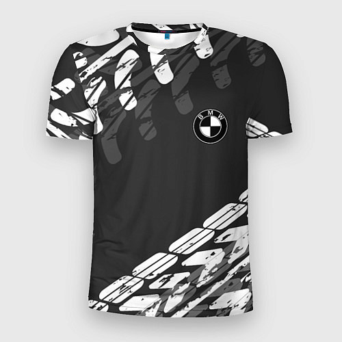 Мужская спорт-футболка БМВ BMW TIRE TREAD / 3D-принт – фото 1