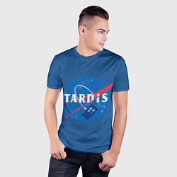 Футболка спортивная мужская Тардис в космосе, цвет: 3D-принт — фото 2