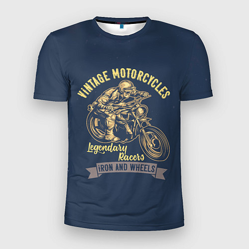 Мужская спорт-футболка Винтажные мотоциклы / 3D-принт – фото 1