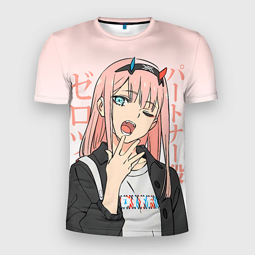 Мужская спорт-футболка Zero Two Darling in the Franxx / 3D-принт – фото 1