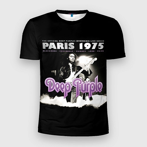 Мужская спорт-футболка Deep Purple - Paris 1975 / 3D-принт – фото 1