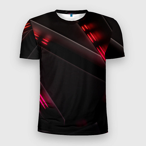 Мужская спорт-футболка Ночные огни / 3D-принт – фото 1