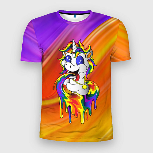 Мужская спорт-футболка Единорог Unicorn Rainbow Z / 3D-принт – фото 1