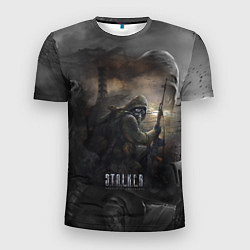 Футболка спортивная мужская СТАЛКЕР ТЕНИ ЧЕРНОБЫЛЯ STALKER SHADOW OF CHERNOBYL, цвет: 3D-принт