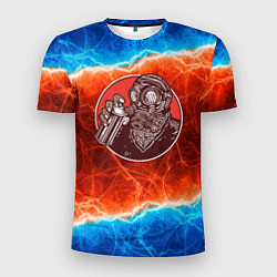 Мужская спорт-футболка Постапокалипсис сталкер