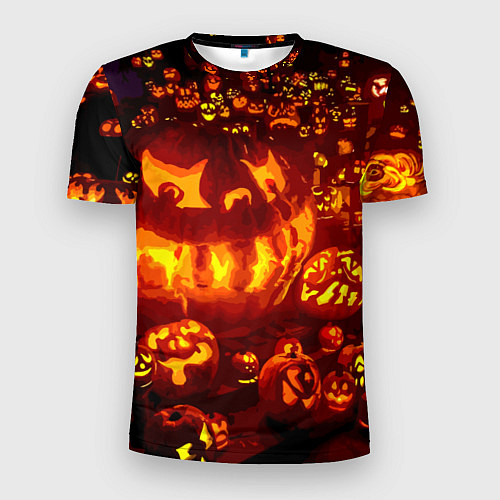 Мужская спорт-футболка Тыквы на Хэллоуин / 3D-принт – фото 1