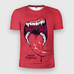 Мужская спорт-футболка Пасть красного хищника