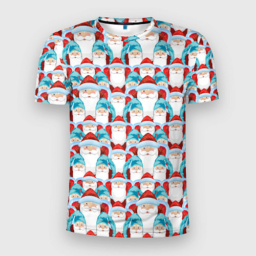 Мужская спорт-футболка Дедушки Морозы / 3D-принт – фото 1