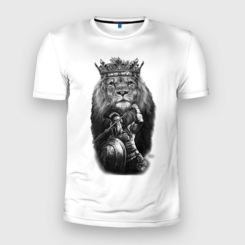 Мужская спорт-футболка Лев Король / 3D-принт – фото 1