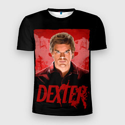 Мужская спорт-футболка Dexter Декстер портрет постер