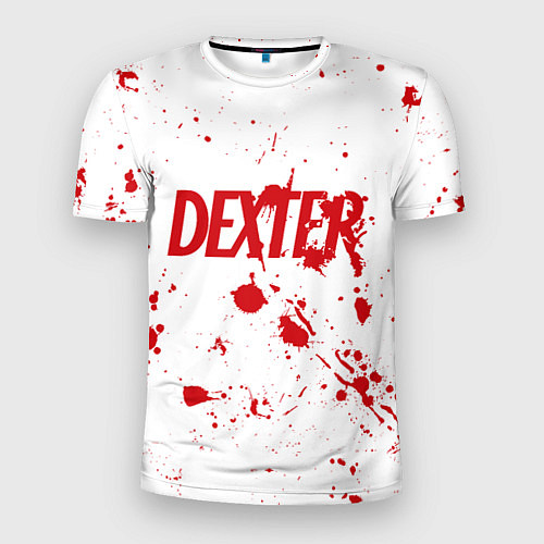 Мужская спорт-футболка Dexter logo Декстер брызги крови / 3D-принт – фото 1