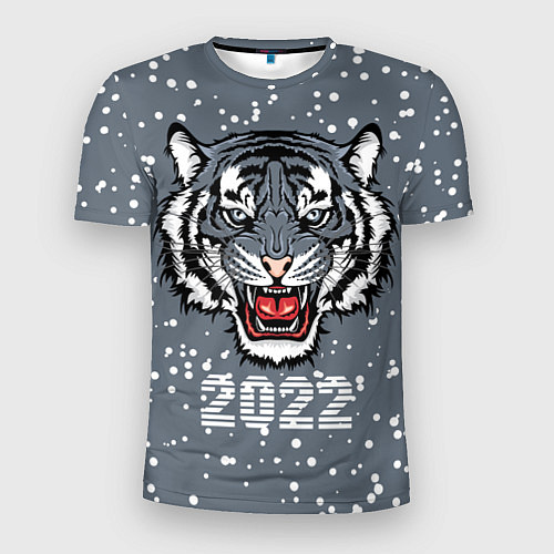 Мужская спорт-футболка Водяной тигр 2022 / 3D-принт – фото 1