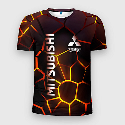 Мужская спорт-футболка Митсубиси подсветка 3D плит / 3D-принт – фото 1