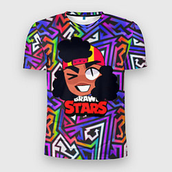 Футболка спортивная мужская Meg из игры Brawl Stars, цвет: 3D-принт
