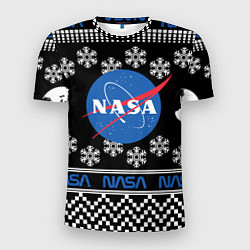 Мужская спорт-футболка НАСА НОВЫЙ ГОД
