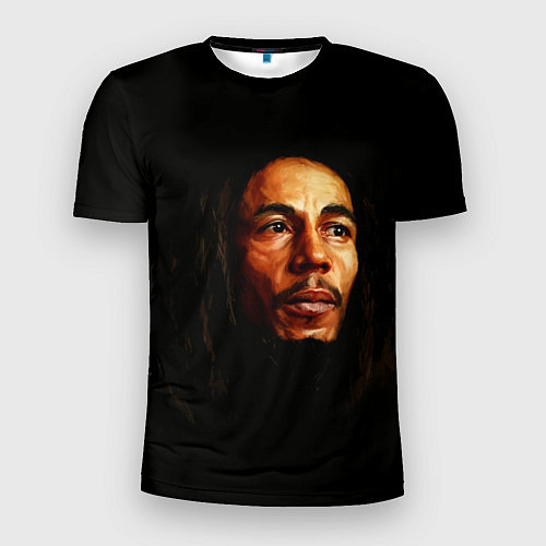 Мужская спорт-футболка Bob Marley Art / 3D-принт – фото 1