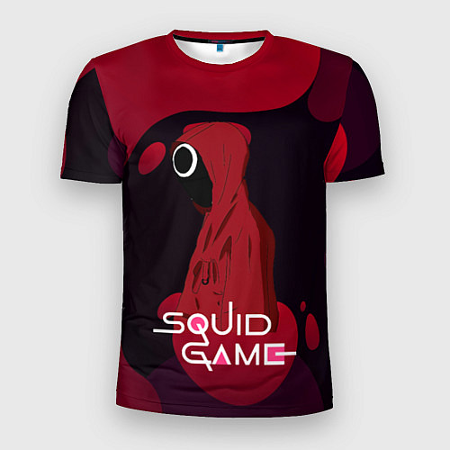 Мужская спорт-футболка Игра в кальмара Red Black / 3D-принт – фото 1