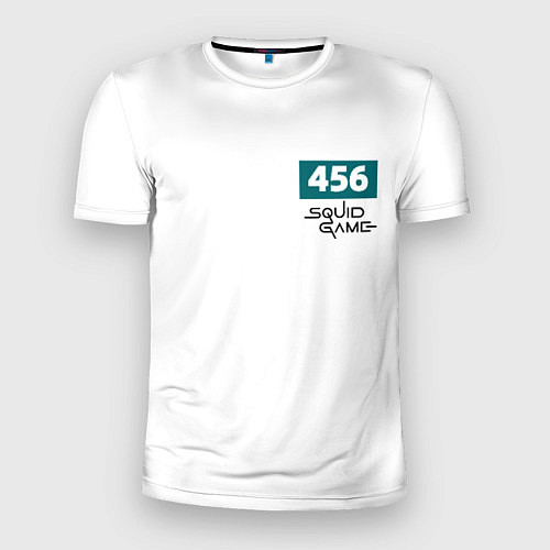 Мужская спорт-футболка Игра в кальмара, номер 456 / 3D-принт – фото 1