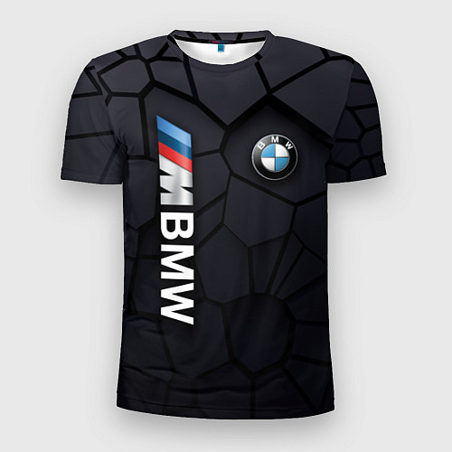 Мужская спорт-футболка BMW sport 3D плиты 3Д плиты / 3D-принт – фото 1