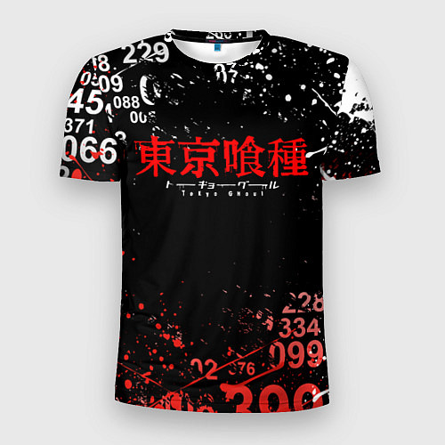 Мужская спорт-футболка TOKYO GHOUL МИНУС 7 ТОКИЙСКИЙ ГУЛЬ 1000-7 / 3D-принт – фото 1