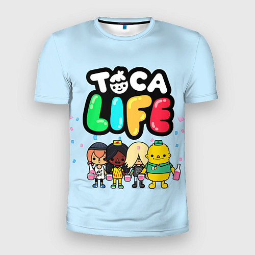 Мужская спорт-футболка Toca Life: Logo / 3D-принт – фото 1